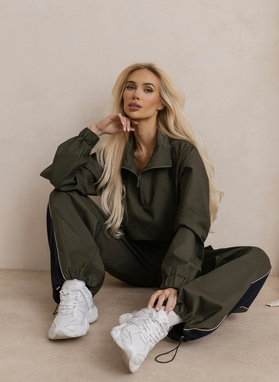 Spodnie sportowe UPTOWN REBEL PANTS oliwkowo-granatowe