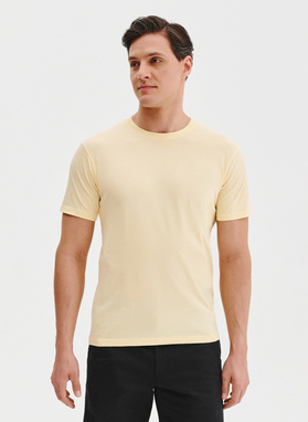 Bawełniany żółty t-shirt