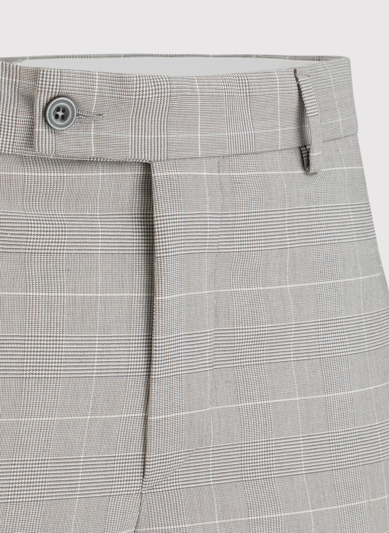 Szare spodnie garniturowe P22SF-6G-023-S-S