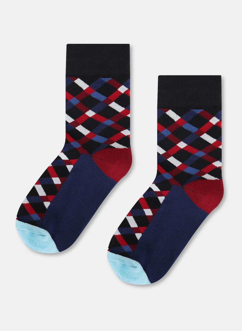 Skarpetki w kratkę DDTS9-SX-320-G