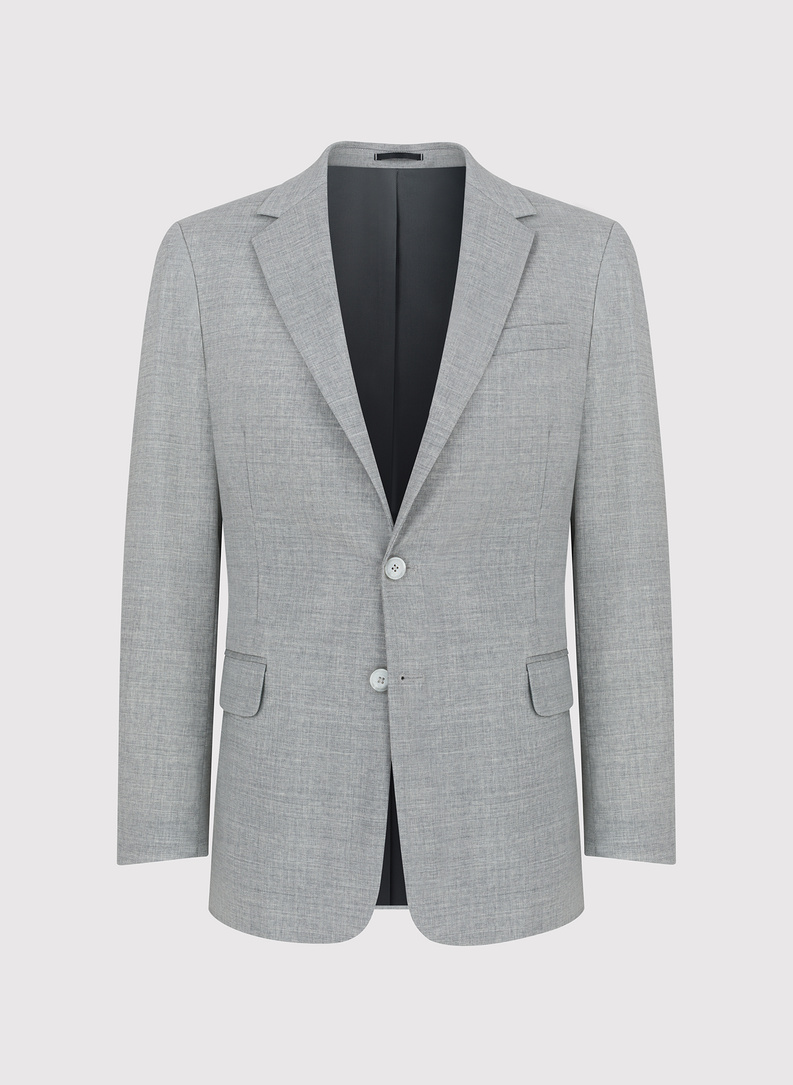 Szara marynarka męska z wełną