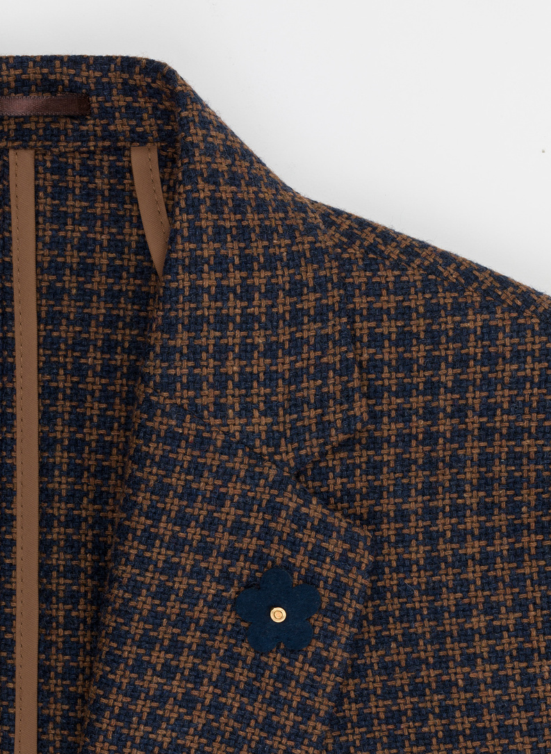 Casualowa marynarka męska w pepitkę 