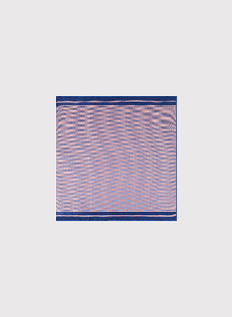 Fioletowy zestaw krawat i poszetka