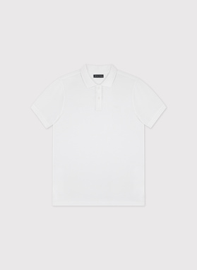 Biały gładki t-shirt polo