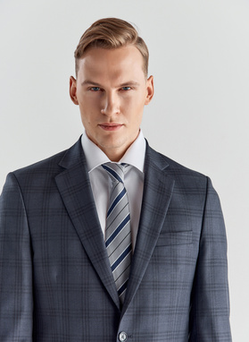 Granatowa marynarka garniturowa P21WP-3G-035-G