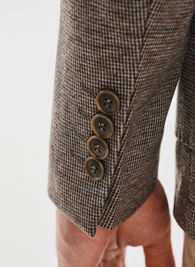 Szaro-brązowa marynarka męska