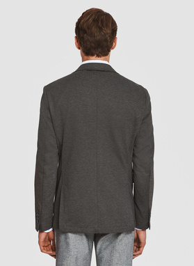 Brązowa dzianinowa marynarka męska