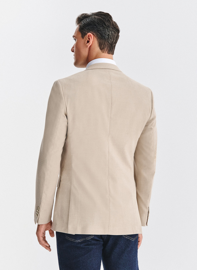 Beżowa marynarka męska