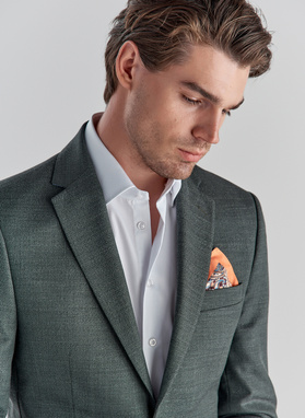 Zielona marynarka garniturowa P22SP-3G-002-Z-S