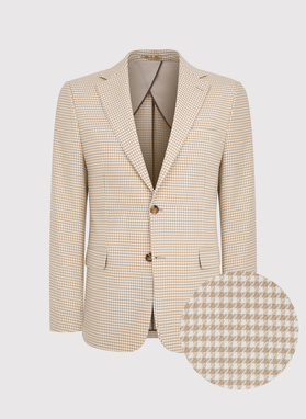 Jasna marynarka męska w pepitkę