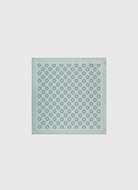 Jasnozielona poszetka we wzór