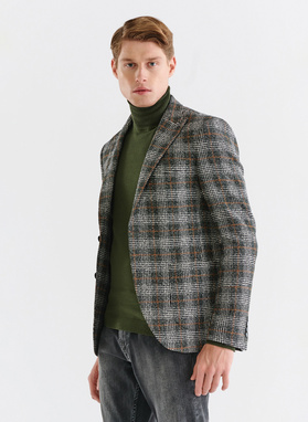 Marynarka casualowa w kratę