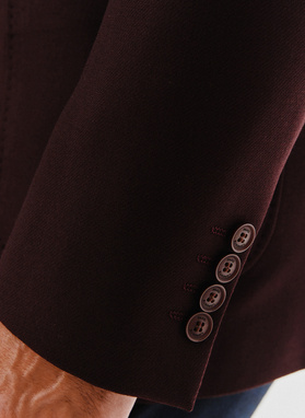 Burgundowa casualowa marynarka męska