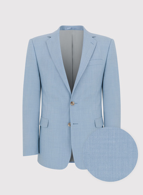 Błękitna męska marynarka garniturowa