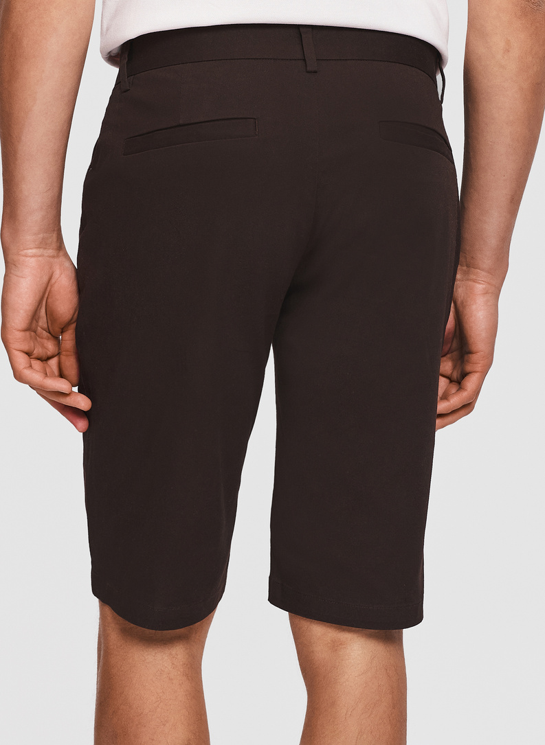 Bermudy męskie w kolorze brązowym