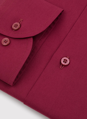 Burgundowa koszula męska długi rękaw