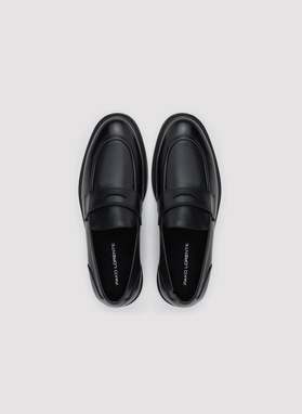 Czarne mokasyny męskie