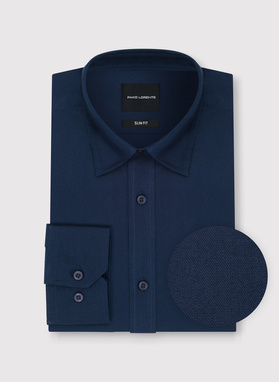 Granatowa bawełniana koszula męska