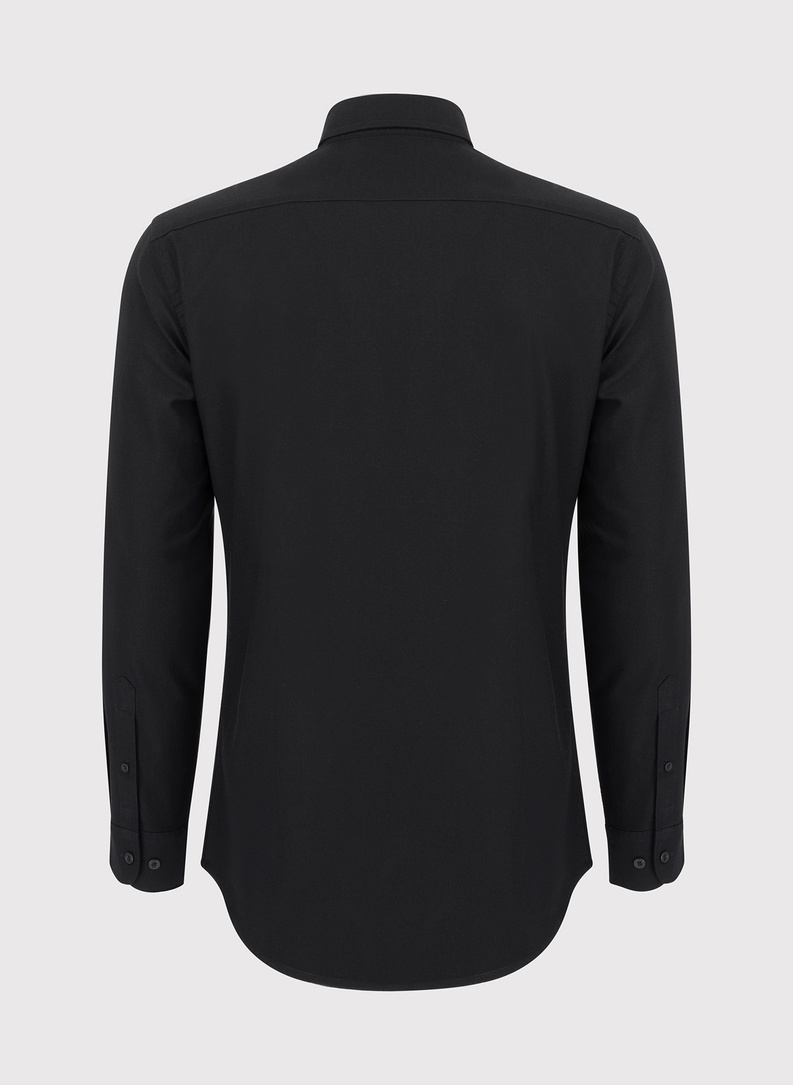 Czarna bawełniana koszula męska