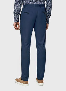 Granatowe spodnie casual