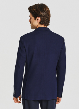 Granatowa marynarka z wełną