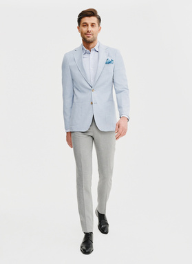 Casualowa marynarka męska w kolorze niebieskim