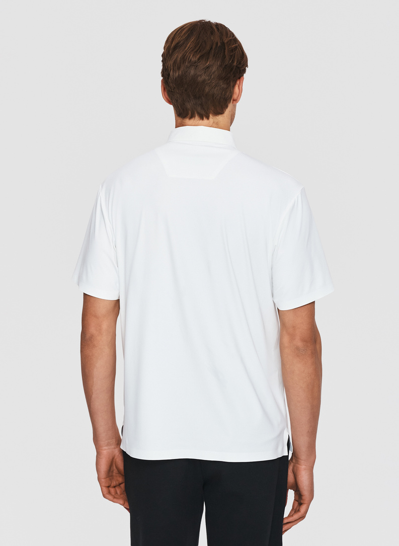 Biały t-shirt polo