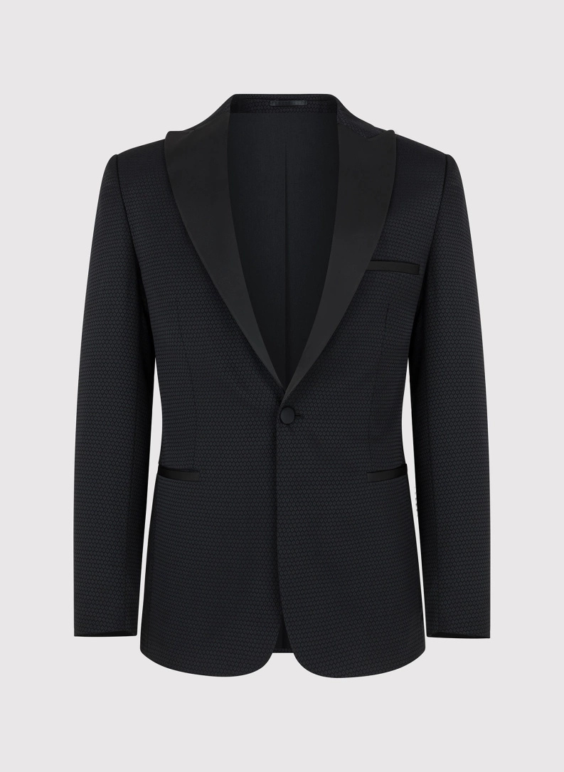 Ślubny czarny smoking męski