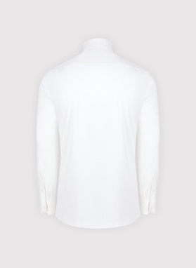 Biała koszula typu popover