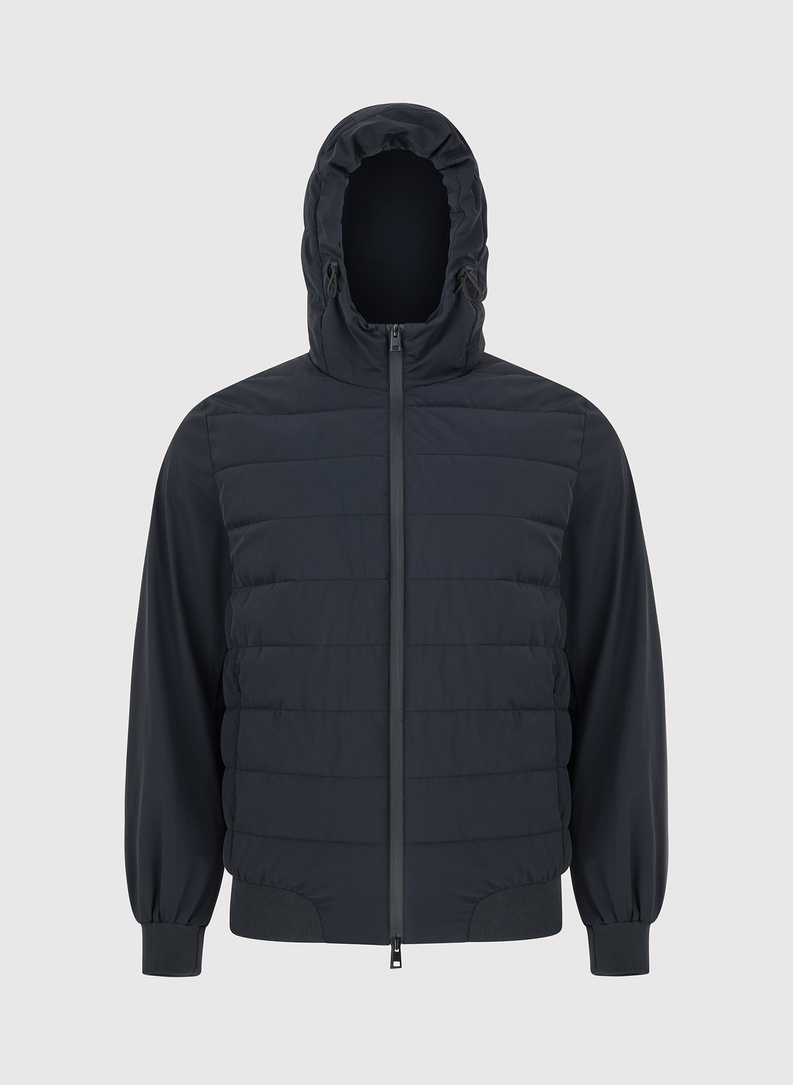 Granatowa krótka kurtka męska