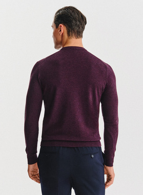 Fioletowy sweter męski