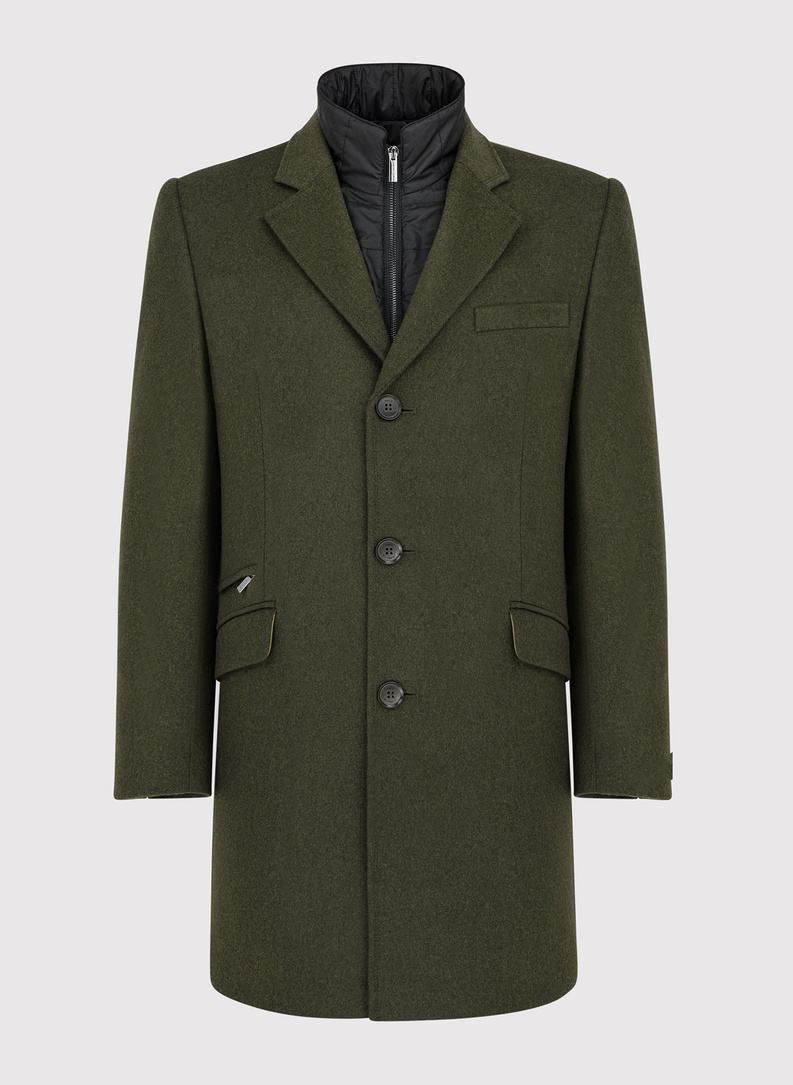 Płaszcz męski zielony P22WF-7X-009-Z-0