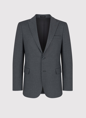 Szara jednorzędowa marynarka męska