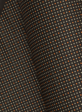 Brązowa poszetka w groszki 