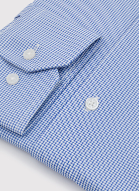 Dzianinowa koszula męska w pepitkę