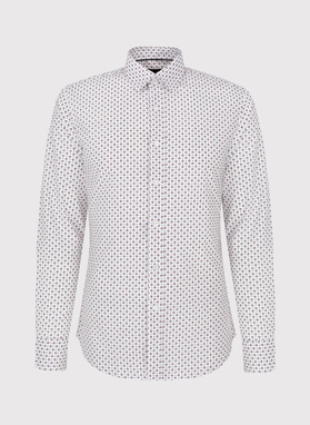 Męska koszula w subtelny wzór