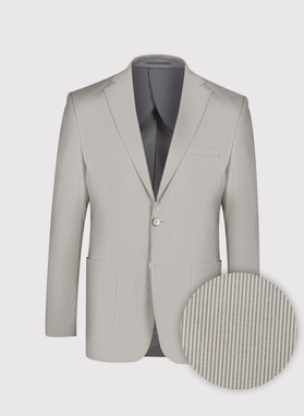Garnitur męski w prążek