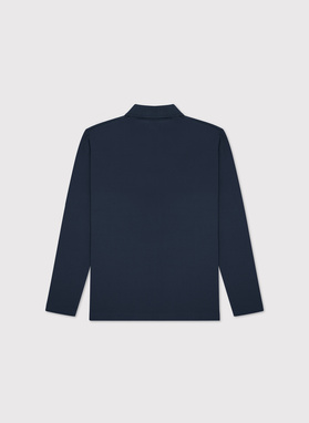 Granatowe polo longsleeve
