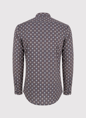 Koszula męska we wzór geometryczny