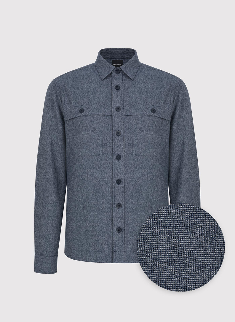 Granatowa koszula overshirt