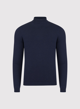 Półgolf męski w granatowym kolorze