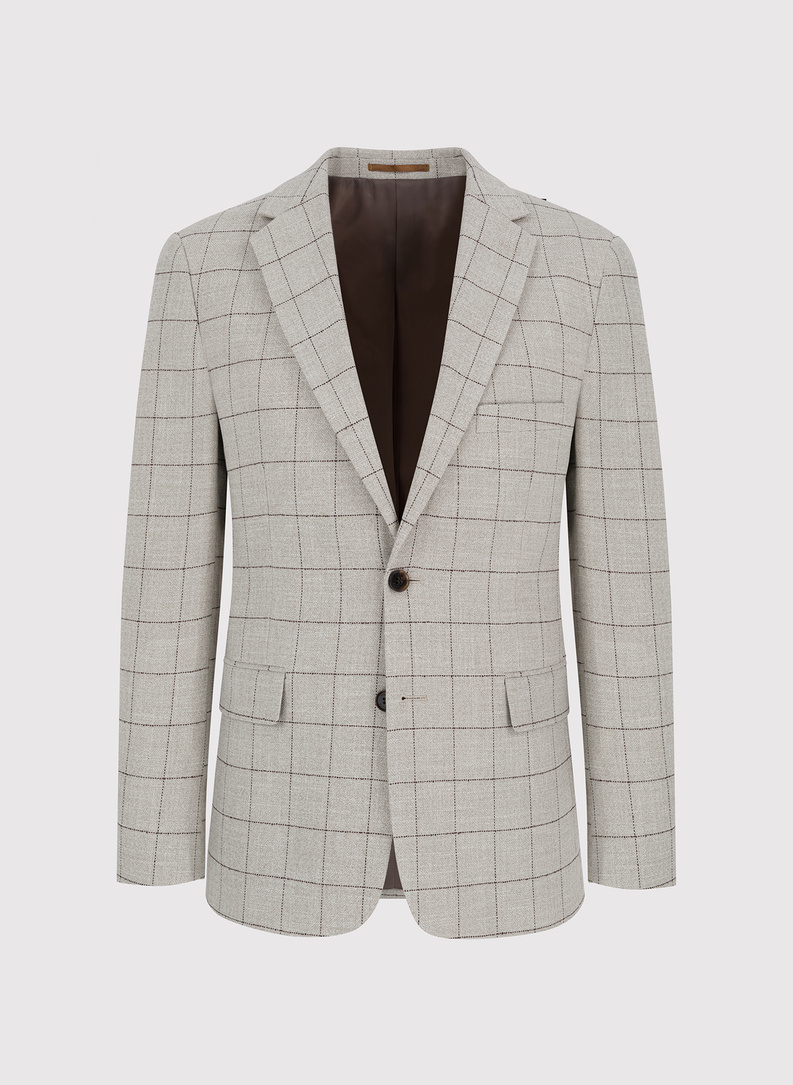 Casualowa marynarka męska w kratę