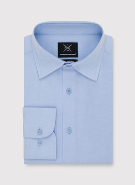 Niebieska bawełniana koszula męska