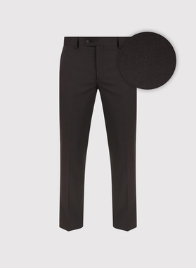 Brązowe spodnie garniturowe