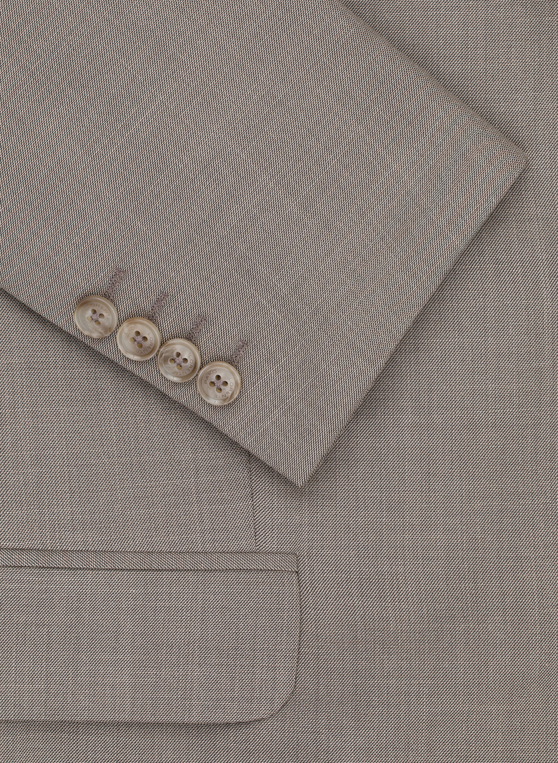 Jasnobrązowy garnitur męski