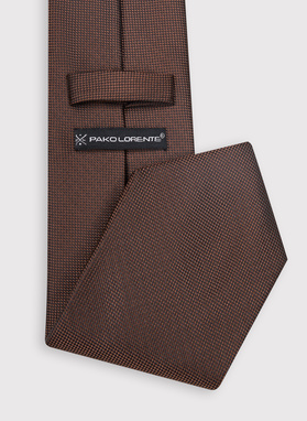 Brązowy krawat męski