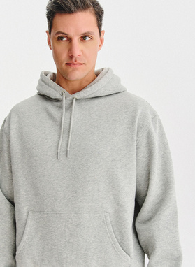 Szary dres męski z bluzą z kapturem