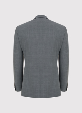 Dwuczęściowy garnitur męski w drobną kratę