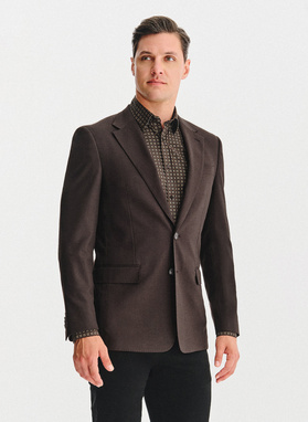 Brązowa marynarka męska