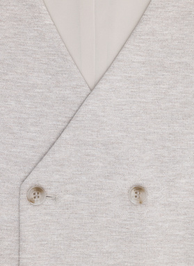 Dzianinowa kamizelka dwurzędowa